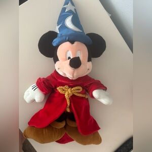 Disney Mickey Mouse Sorcerer Plush - Red and Blue